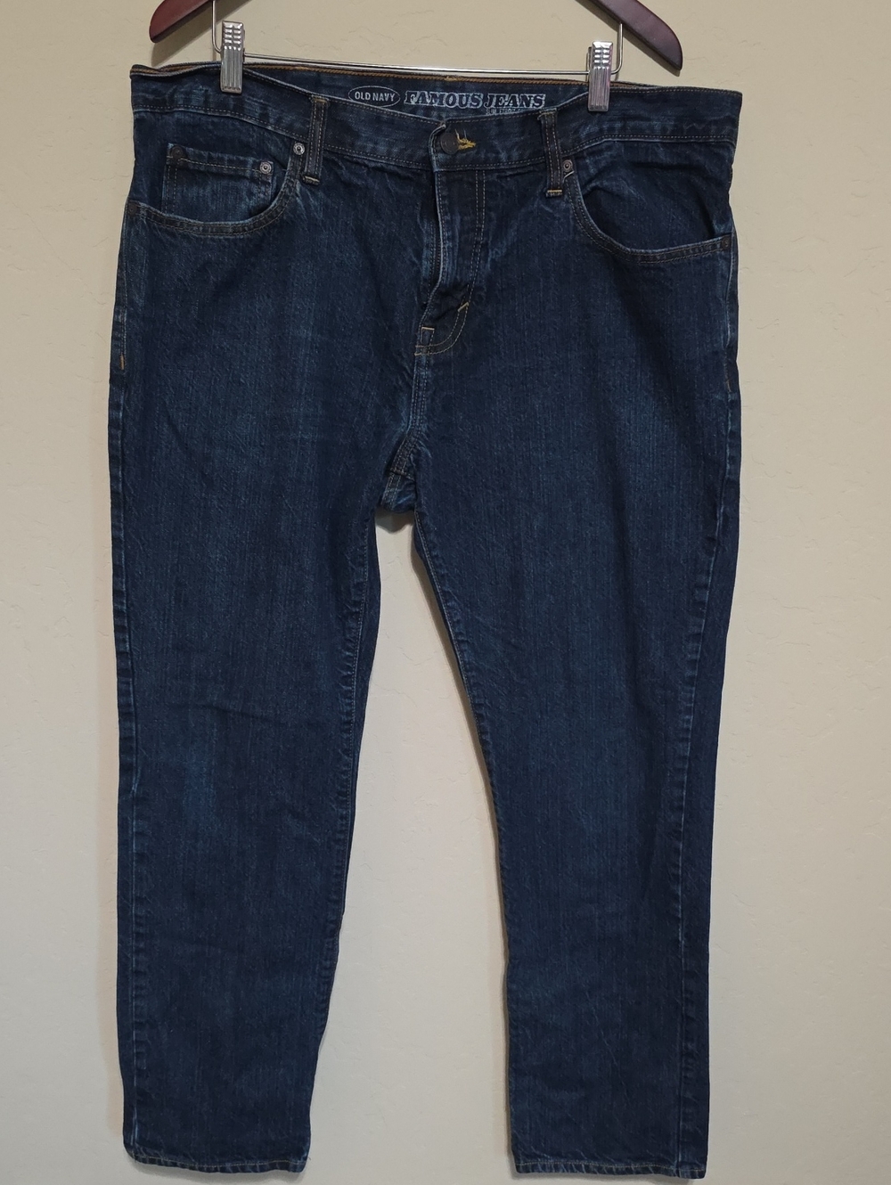 Old Navy Dark Blue Straight Leg Jeans